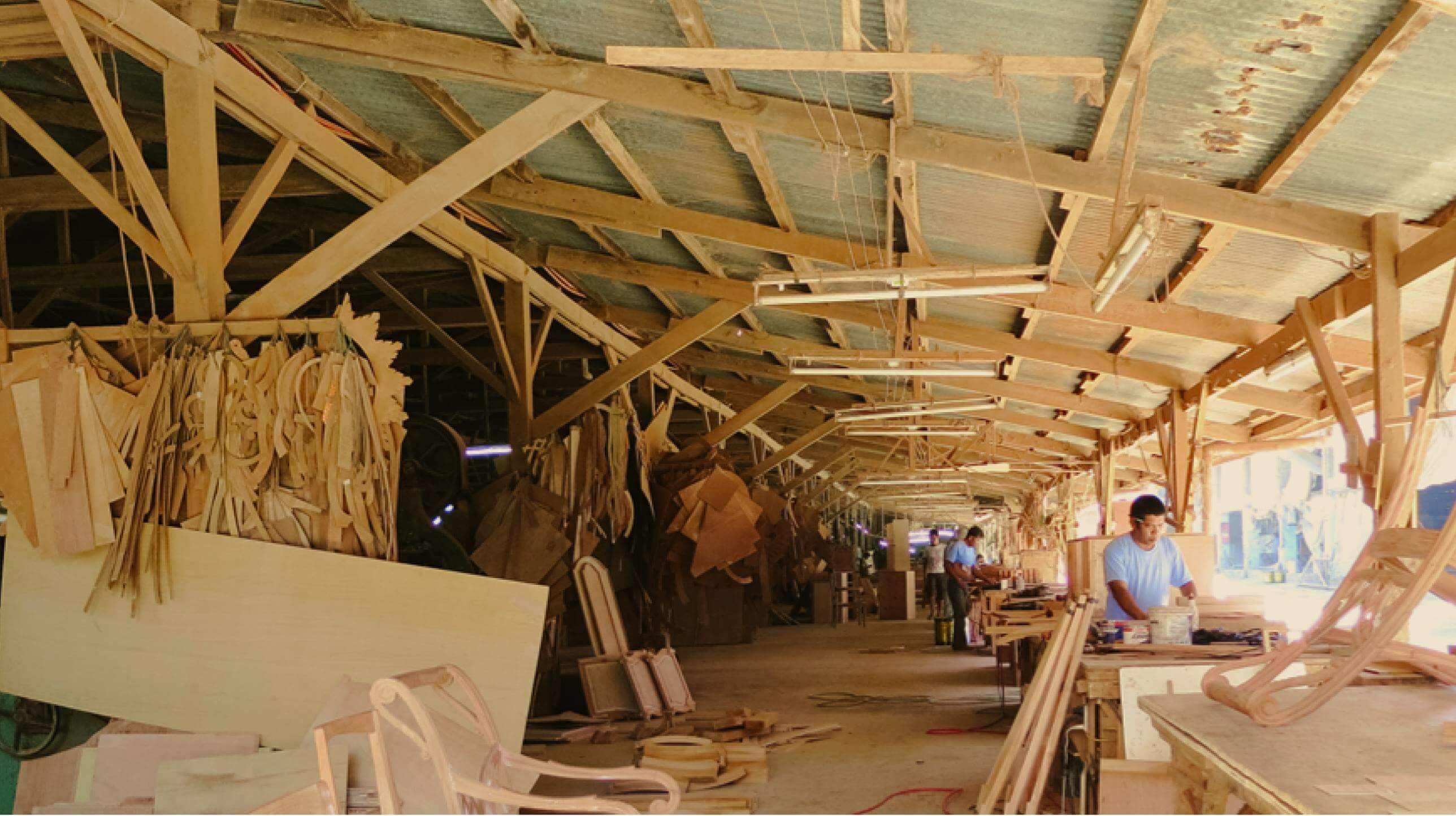 Furniture production team in Cebu factory